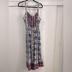 Tie Back Dress with Buttoned Front